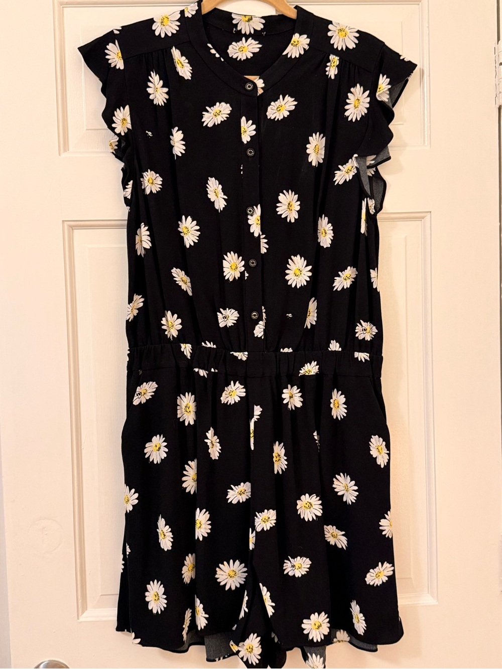 kate spade Black Floral Daisy Romper